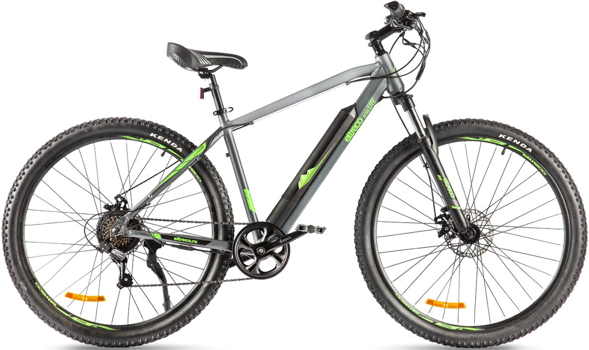 

Электровелосипед Eltreco Ultra Lite 2022 (серый/зеленый)