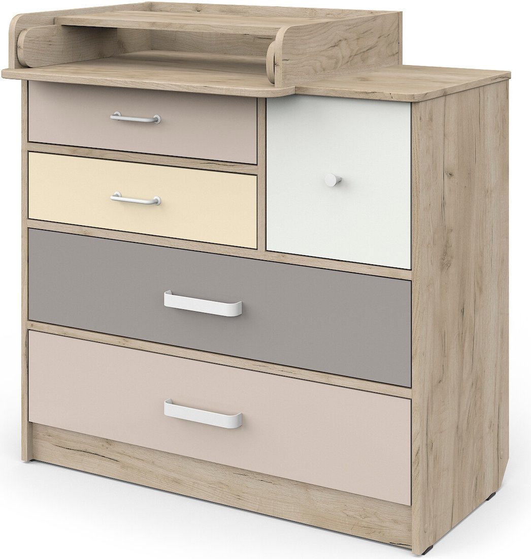 

Детский комод Атон Мебель Сириус Norman 905 ЛДСП (дуб крафт серый/бежевый)