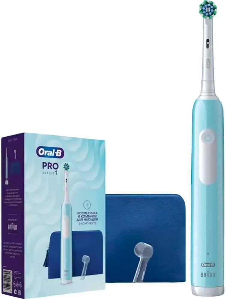

Электрическая зубная щетка Oral-B Pro Series 1 500 D305.513.3 (с косметичкой)