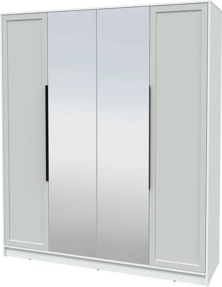 

Шкаф распашной Интерлиния Концепт Тренд КТ-Ш4(з) (белый платинум/грей)