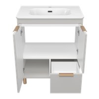  Brevita Тумба с умывальником Risacca Crema 70 RIS-06070-0342Я+B-OND070-01 (серый кашемир)