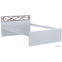 Кровать Заречье Саманта СМ3б 120x200 (дуб седан-кремовый)