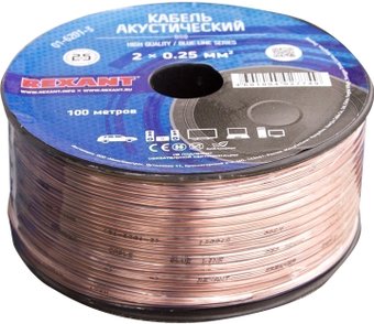 Кабель Rexant 01-6201-3 (100 м, прозрачный)