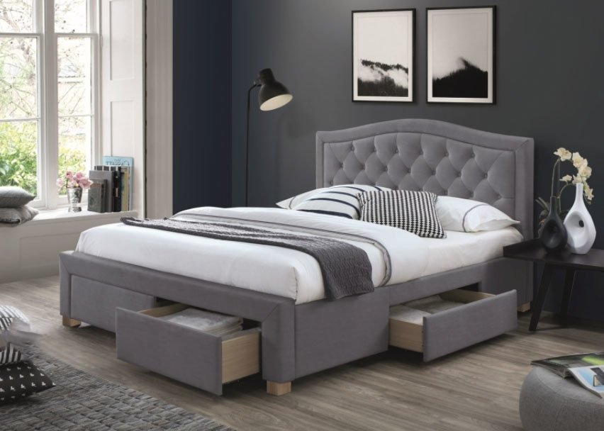 

Кровать Signal Electra Velvet 160x200 (серый)