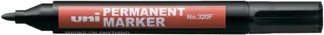 Маркер перманентный UNI Mitsubishi Pencil Pencil NO.320F Black (1.3 мм, черный)