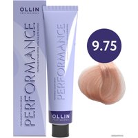 Крем-краска Ollin Professional Performance Permanent Color Cream 9/75 блондин коричнево-махаг.