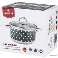 Кастрюля Agness Горошек 937-712