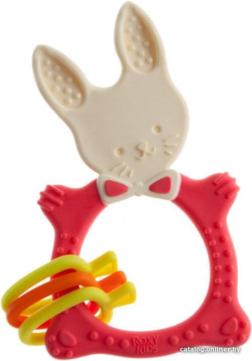 Погремушка с прорезывателем Roxy Kids Bunny Teether RBT-001R