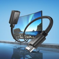 Кабель Hoco US13 HDMI - HDMI (2 м, черный)