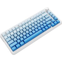 Клавиатура Ajazz AK820 Max (белый/голубой, Ajazz Sea Salt)