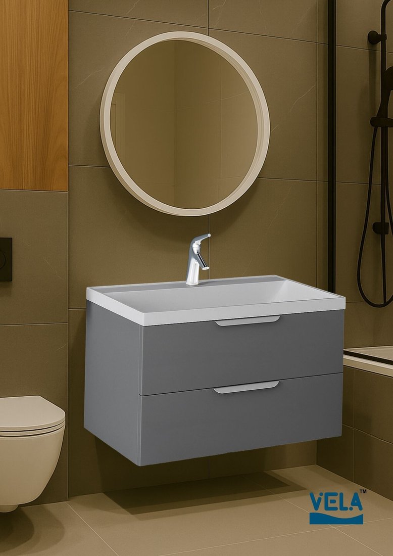 

Vela Тумба под умывальник Vela Каскад 100П под Classica (серый) TU69575