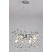 Подвесная люстра Estares Roxana 55 E14х8 R-600x1200-CHROME/CRYSTAL-220-IP20