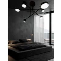 Люстра средней высоты Mirastyle Диод XL-21015/3+3 BK