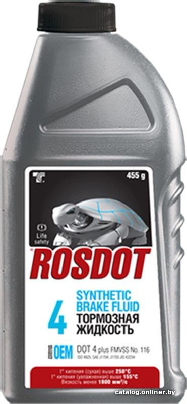 Тормозная жидкость Rosdot DOT 4 plus 455г 430101Н02