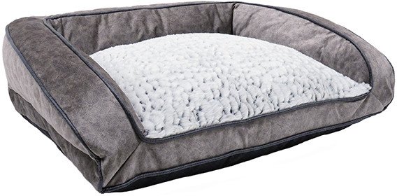 Лежак Rosewood Люкс плюш 04812/RW (серый)