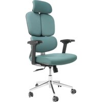 Игровое (геймерское) кресло Jiqiao R6001-ЧЗ (черный/бирюзовый)