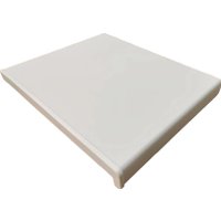 Подоконник ПДК ПВХ Сатин с заглушкой 500x1200 (белый)