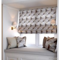 Римская штора Jalux Ромбы 0341/9 200x170 (капучино)