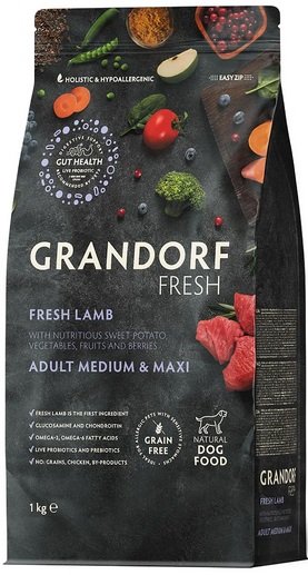 Сухой корм для собак Grandorf Fresh Adult Medium & Maxi (с ягненком и бататом) 1 кг