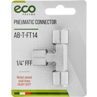Фитинг ECO Соединитель пневматический 1/4" AB-T-FT14