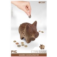 3Д-пазл Eco-Wood-Art Свинка - копилка