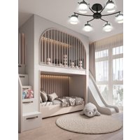 Люстра средней высоты Aitin Pro X80051/6 (черный)