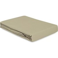 Простыня Tkano Essential TK24-FS0039 на резинке (бежевый/серый)