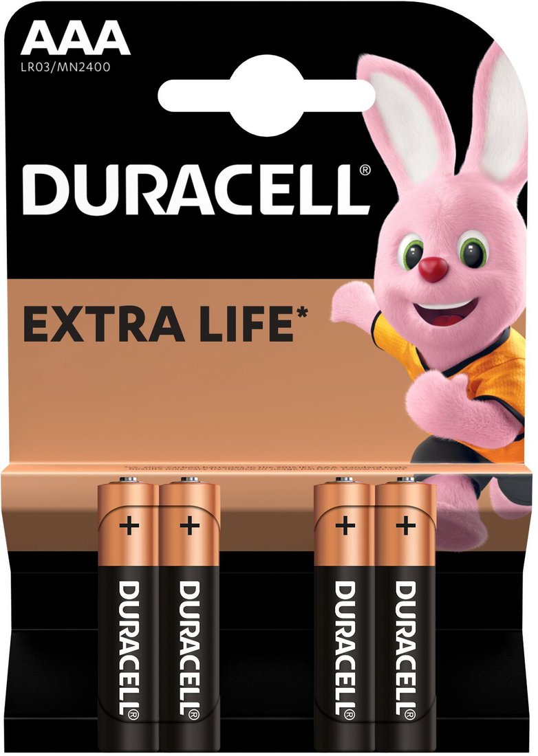

Батарейка DURACELL AAA LR03/MN2400 4 шт. LR03-4BL