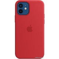 Чехол для телефона Apple MagSafe Silicone Case для iPhone 12/12 Pro (красный)