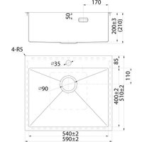 Кухонная мойка IDDIS Haze HAZ59GMi77