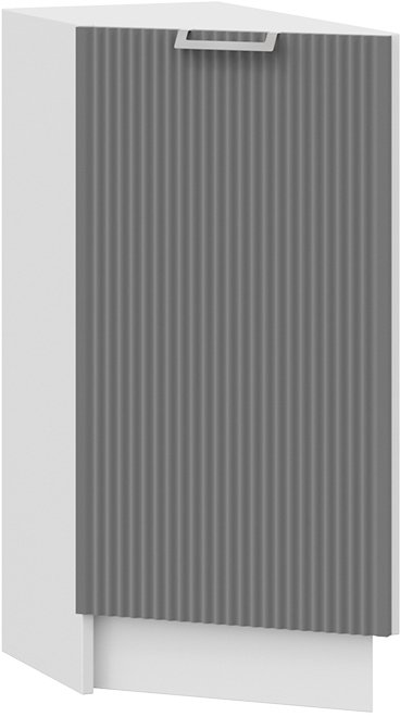 

Шкаф напольный Трия Кимберли 1Н3Т (белый/титан)