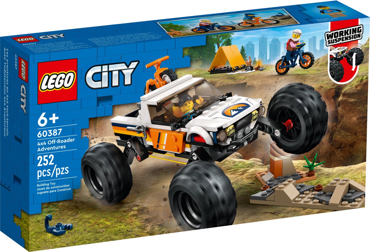 

Конструктор LEGO City 60387 Приключения на внедорожнике