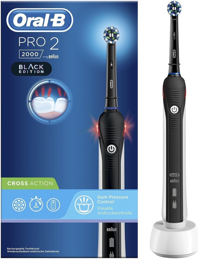 

Электрическая зубная щетка Oral-B Pro 2 2000 D501.513.2 Black Edition