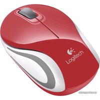 Мышь Logitech M187 (красный/серый)