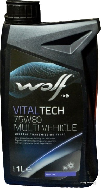 Трансмиссионное масло Wolf VitalTech 75W-80 Multi Vehicle 1л