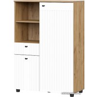 Комод SV-Мебель Милан 00-00107351 (дуб золотой/белый матовый)