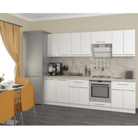 Готовая кухня Кастанье Марта 2.6 (белый глянец) в Бресте