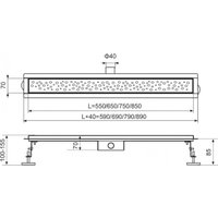 Трап/канал Tim BAD468002BK