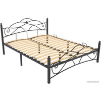 Кровать Князев Мебель Грация 140x190 ГЯ.140.190.Ч (черный муар)