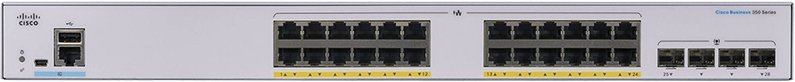 

Управляемый коммутатор 3-го уровня Cisco CBS350-24P-4G-CN