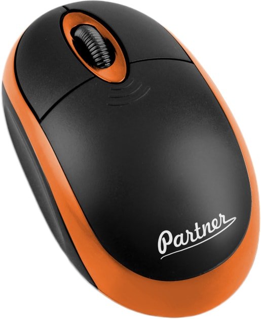 

Мышь Partner Cordless WM-025 (черный/оранжевый)