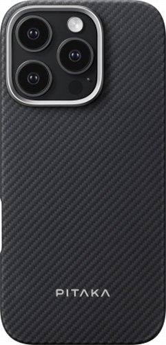 

Чехол для телефона Pitaka Ultra-Slim для iPhone 16 Pro (черный)