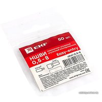 Наконечник-гильза для кабеля EKF PROxima Nhvi-0.5-8 (50 шт)