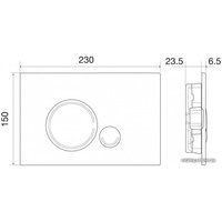 Панель смыва BelBagno Sfera BB014-SR-BIANCO