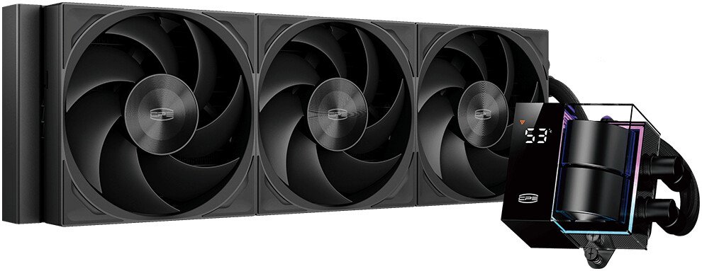 

Система жидкостного охлаждения для процессора PCCooler DS360Pro Digital (черный)