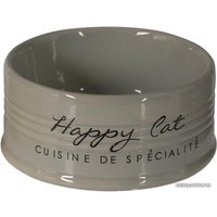 Миска Duvo Plus Bowl Stone Happy Cat (серый)