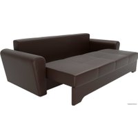 Диван Лига диванов Амстердам 105045 (экокожа, коричневый)