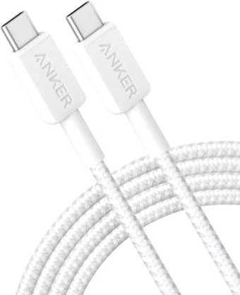 Кабель Anker PowerLine 322 USB Type-C - USB Type-C A81F6H21 (1.8 м, белый)