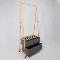 Стойка для одежды AksHome Azalea-2 (бамбук)