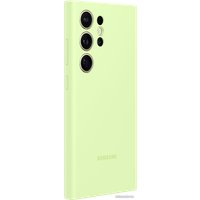 Чехол для телефона Samsung Silicone Case S24 Ultra (лайм)